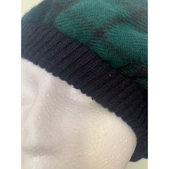 Plaid Wool Scottish Beret Tam // Size Medium Lochcarron Highlander Collection - Picture 5 of 10
